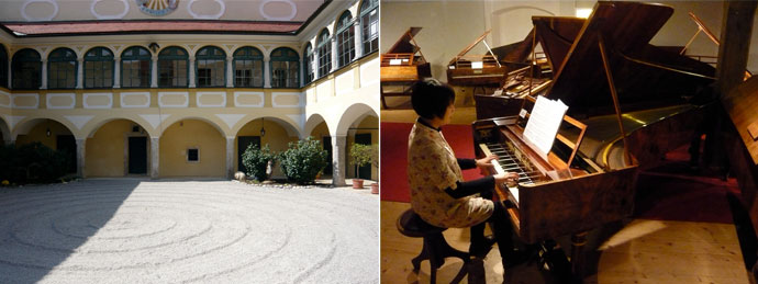 Schloss Kremseggフォルテピアノのコレクション